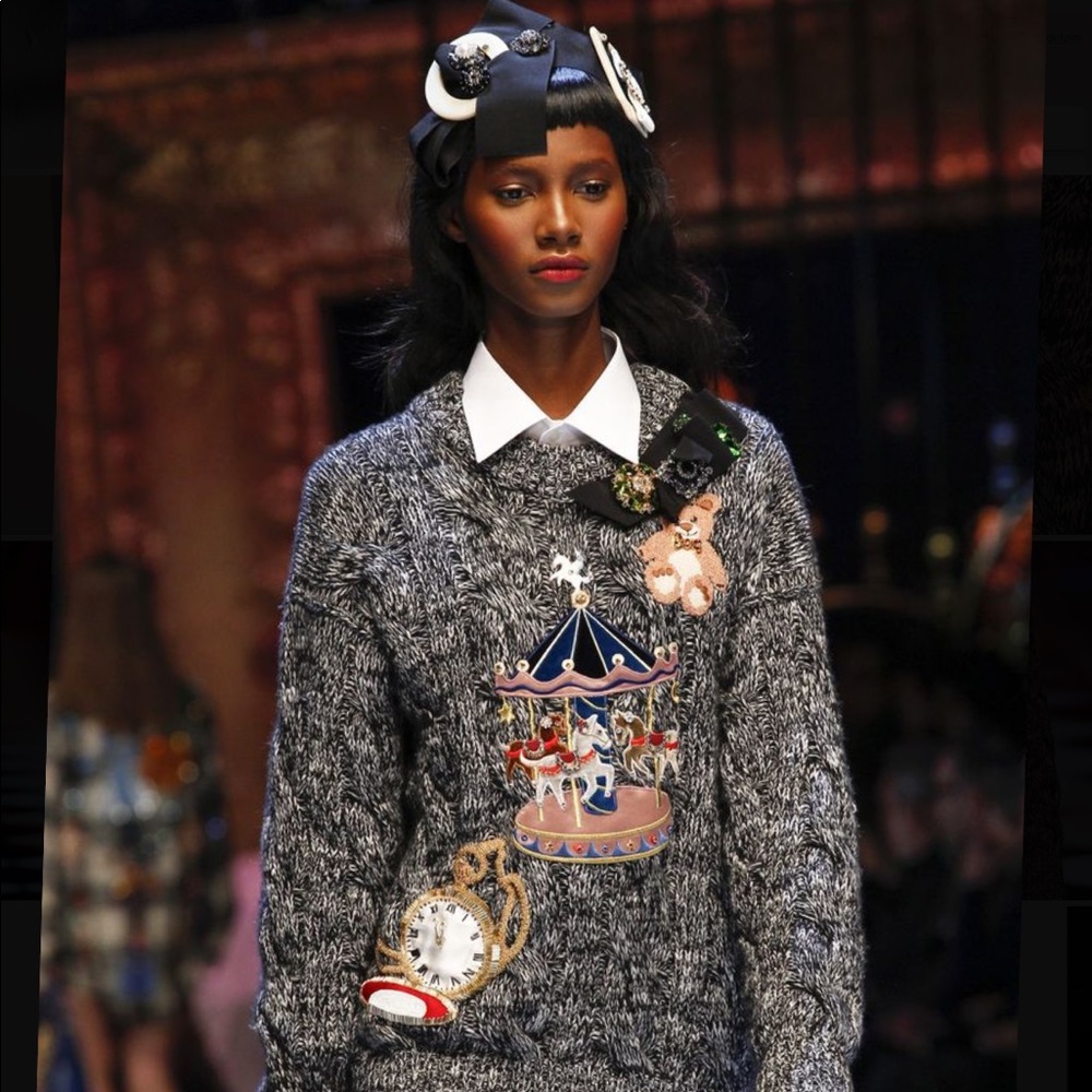 Dolce & Gabbana Runway Fairytale Knit Sweater FW18